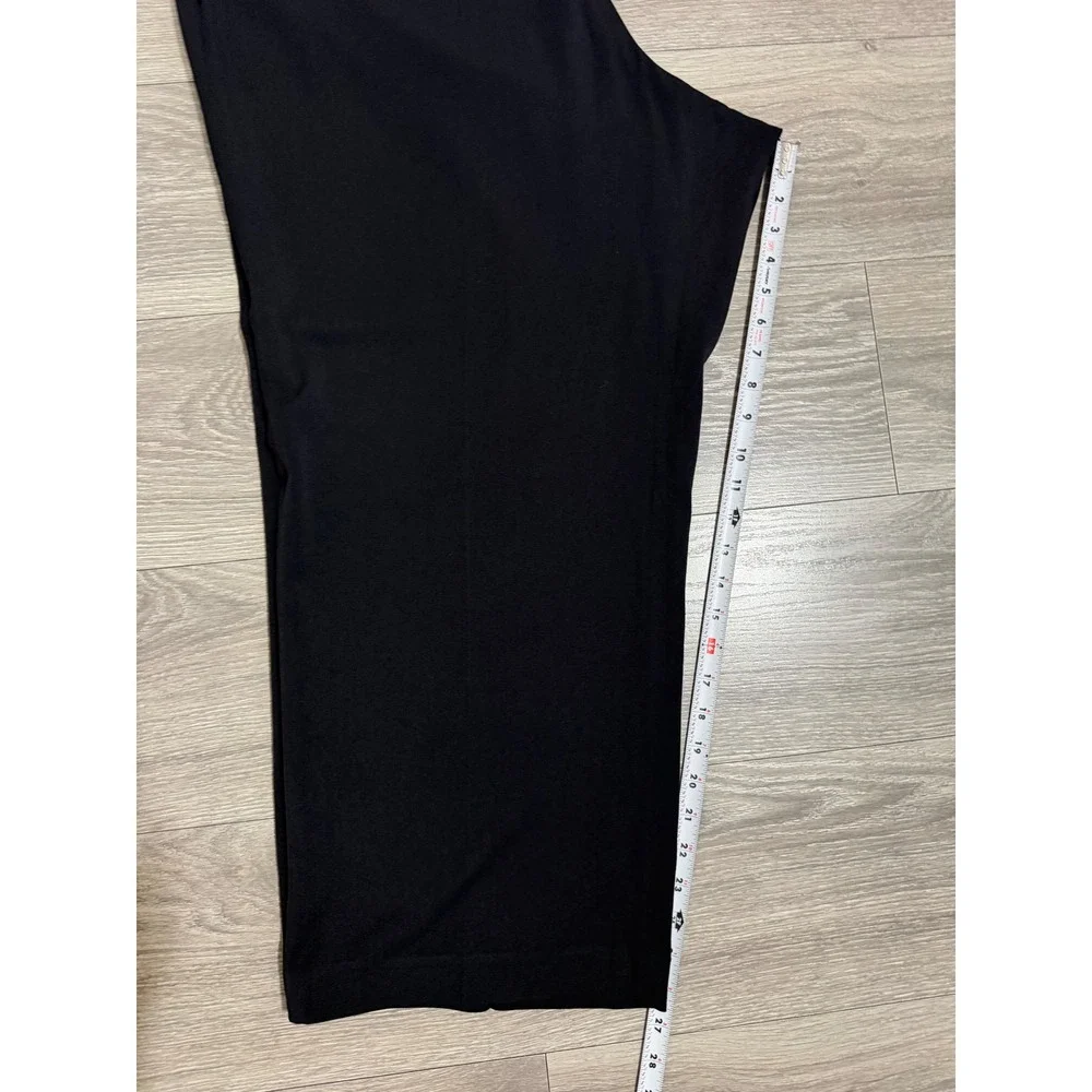 Charter Club Woman Pants 24W Petite Slim It Up Black Straight Leg Dress Office‎